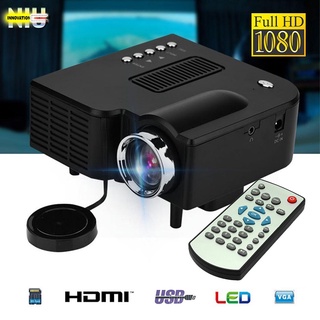 [Ready Stock]◐Mini Portable Projector UC28 1080P Full HD Projector Home Theater Projector Audio Medi