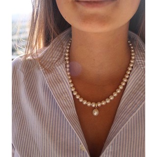 Xuyu Pearl Necklace classic pearl round Pendant Korean Fashion Chain Choker Women Jewelry Accessories