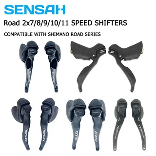SENSAH bike shifter Road Bike Shifter 2x7/2x8/2x9/2x10/2x11 Speed Bicycle Derailleur Groupset For Shimano Claris Sora BIke Parts