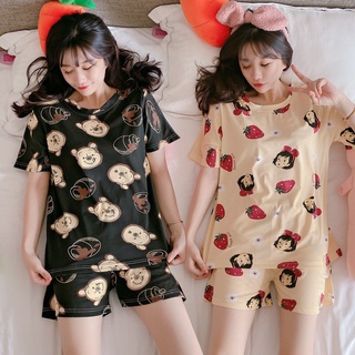 ◘Terno shorts adult sleepwear set for women (free size) pajamas COD