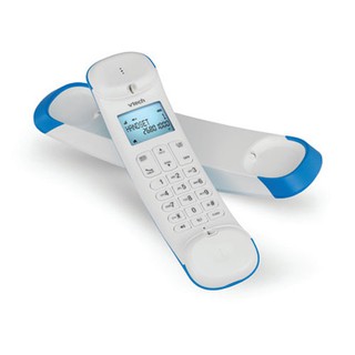 (Blue, Red, Tortoise) Vtech Digital Cordless Phone (Curved) (1)