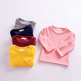 Winter Kids Cashmere Pullovers Baby Thicken Bottoming Shirt