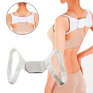 1 Pair Adjustable Back Support Brace Belt Therapy Posture Shoulder Corrector Band Corset I14