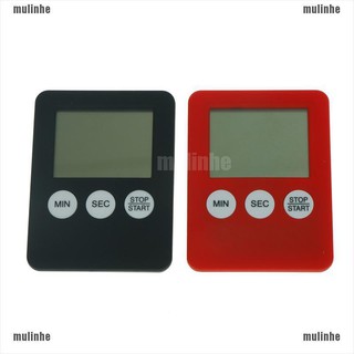 （mulinhe）Large LCD Digital Kitchen Cooking Timer Count-Down Up Clock Alarm Magnetic