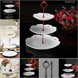【XUANYUAN】1set New 3 or 2 Tier Cake Plate Stand Handle Fitting Hardware Rod Pl