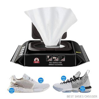▨™♣Shoe Wet Wipes For Shoes Cleaning Stains Remover Disposable Quick Wipe 30pcs Portable Cleaner