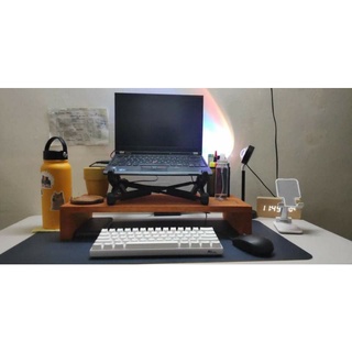 Wooden monitor riser 3in × 20in × 9in