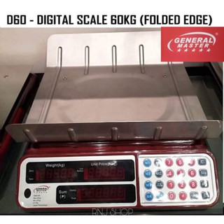 60KG Digital Weighing Scale FOLDED EDGE GENERAL MASTER