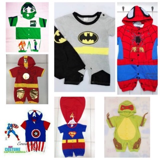 NobleKids / Ironman , Ben10, Ninja Turtle , Superman , Spider-Man , Batman Costume for Baby