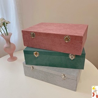 Watches Boxes Korean Jewelry Box High-End Ornament Small ExquisiteinsWind Earrings Necklace Ring Sto