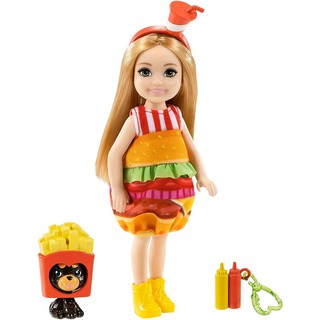 ​Barbie Club Chelsea 6" Dress-Up Doll in Burger Costume