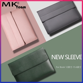 New Laptop Sleeve for Macbook Air 13 Case 12 13 14 15inch PU Leather Laptop Case Bag for Mac Pro 2020 Women Men