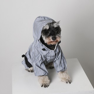 【Funny and cute】Waterproof Raincoat for Dogs Jacket Small and Medium Puppy Jumpsuits Rainwear Dog Wa