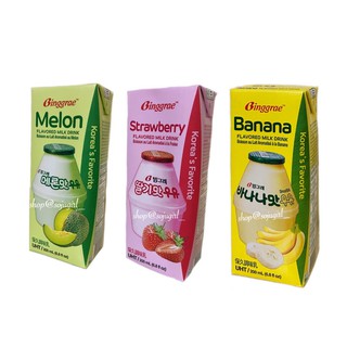 200ml Binggrae Banana / Strawberry/ Melon Milk (1)