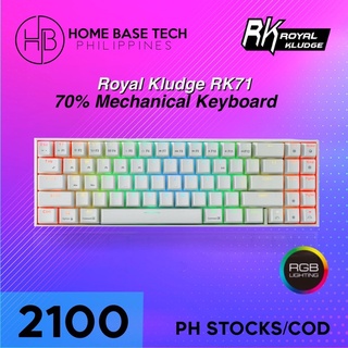 Royal Kludge RK71 Dual Mode RGB Mechanical Keyboard Non Hotswap COD Ph stock