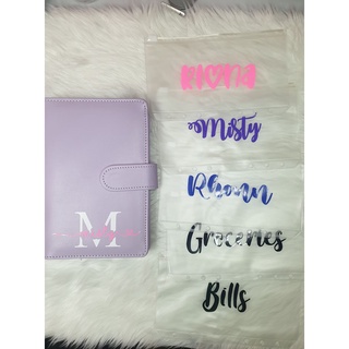 Personalized Budget Binder with Ziplock and Notepad
