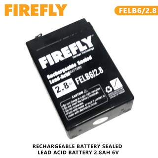 Rechargeable Battery FIREFLY FELB6/2.8 Sealed Lead Acid Battery 2.8Ah 6V Maintenance Free