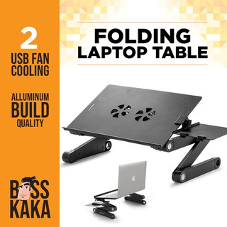 ┇☸[BOSSKAKA] Laptop Table Adjustable Desk Computer Stand Portable Workstation Notebook Stand Reading