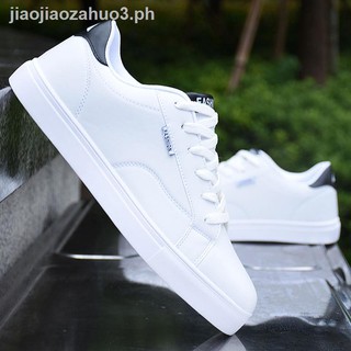 №2020 autumn and winter new men s casual sports shoes all-match Korean wave board male fashion trend student white (6)