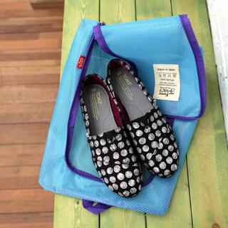 Travel Dustproof Shoe Bag Waterproof Storage Bag Bag Cover Portable Mesh Portable Visible Wall Bag (6)