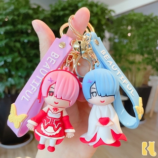 Re0 from scratch, different world life keychain cartoon cute creative car bag pendant gifts