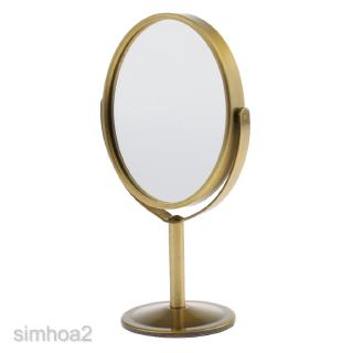 Women Mini Travel Cosmetic Mirror -Double Sided Normal & Magnifying Makeup Stand Mirror With 360