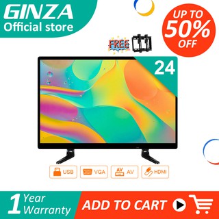 GINZA TV with Bracket 24 Inch TV Flat Screen (Screen size 20 inches)