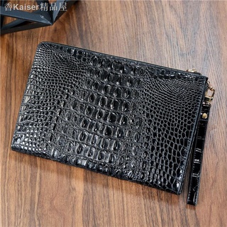 High-End Thailand Imported Crocodile Leather Men's Clutch Bag Genuine Envelope Clip M