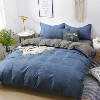 [READY STOCK ] 4 in 1 Bedding Set Single/ Queen/ King Size Pillowcase Bedsheet Duvet Cover Comforte