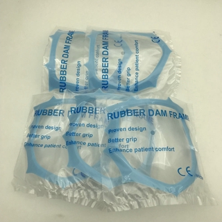 5Pcs Dental Plastic Rubber Dam Frame Holder Autoclavable Frame Blue/White