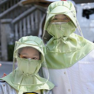Anti-fog virus mask, epidemic prevention, sun protection detachable protective hat for children in summer