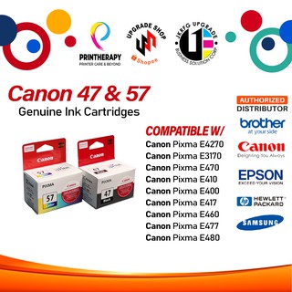 Canon 47 & 57 Black & Tri-color Ink Cartridge Original & Brand New Set or Per Piece