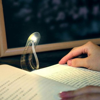 Mini Portable Led Book Light, Battery Buttom Bookmark Led Reading Light, Ultra-Thin Pocket Led Night