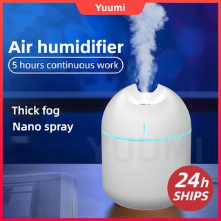 【24H SHIP】Humidifier Air Purifiers Ultrasonic Atomizer Arom Diffuser for Aromatherapy in Home & Car with USB Port