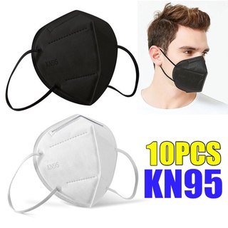 10pcs KN95 Mask Original 5ply Washable Reusable KN95 Facemask 10pcs Cheap 5D FDA Approved BlackWhite