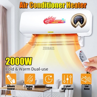 ♙【HOT】 2000W Remote Air Conditioner Electric Heater Cold & Warm Dual-Use Wall-Mounted PTC Heater