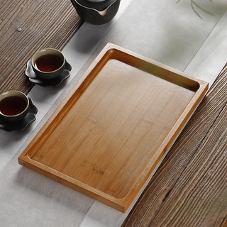Simple Bamboo Tea Tray Household Tray Solid Wood Tea Tray