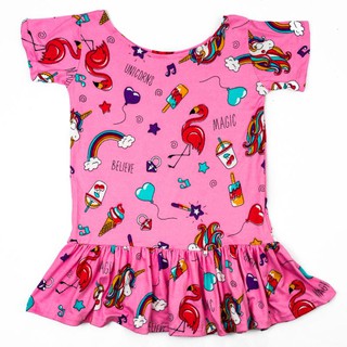 Unicorn Prints Dress for Girls (3-4 years old)