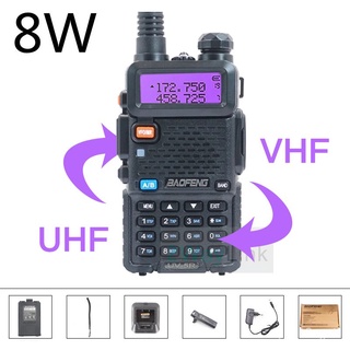 BaoFeng Walkie Talkie UV 5R Two-way dmr CB Ham Radio Station UV-5R Walkie-talkies 5W 8W VHF Receive0
