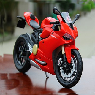 1/12 Ducati 1199 Red Panigale Diecast Motorcycle Model Toy (5)