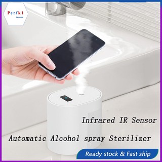 New Automatic Alcohol spray Sterilizer Disinfection Sprayer IR Induction Hand Sanitizer Dispenser nano mist spray (1)