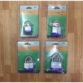 JOSE heavy duty stainless silver with blue pad lock long and short 30-40-50-60mm