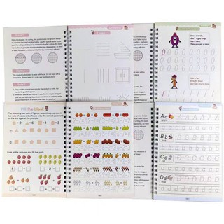 【Ready Stock】۩✟4 Book/Set Kids Calligraphy Copybook Sank Magic Practice Early Learning Writing Lette (7)