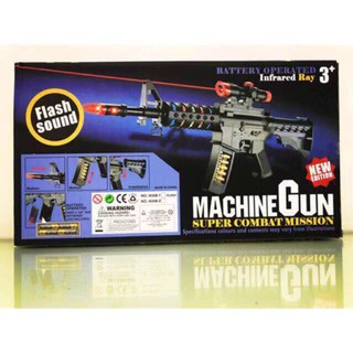 Electric Toy Gun M16 Toy For Boys Nerf Gun Infrared Flash Gun Submachine Gun Have Vibrate Add Strap (3)