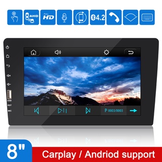 12V 2 Din For Carplay Andriod IPS Touch Screen Auto Radio Audio FM Stereo Car MP5 Player Auto Accessories 8" Mirror Link