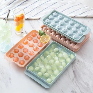 A263 Ice Tray With Lid Juice Molds Square Ice Cube Mold Box Silica Gel Ice Maker