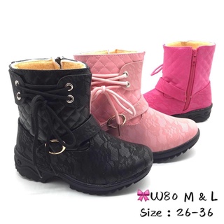 New products boots for kids girl ♗W80M &W80L Girls' Fashion Kids Boots Shoes✩