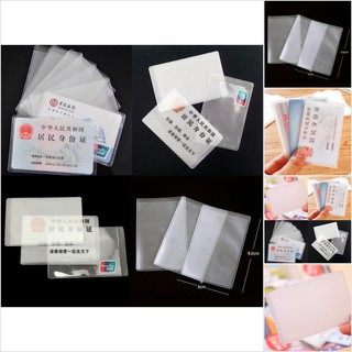 COD[SUN11]10PCS PVC Credit Card Holder Protect ID Card Business Card Cover Clea