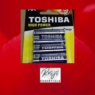 TOSHIBA Alkaline Batteries AA or AAA (4 pcs)