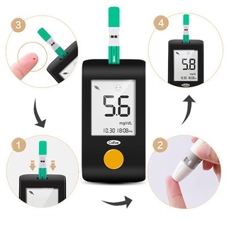 Safety . healthCofoe Automatic Wrist Blood Pressure Monitor+Blood Glucometer for Diabetes Free Gift【 (4)